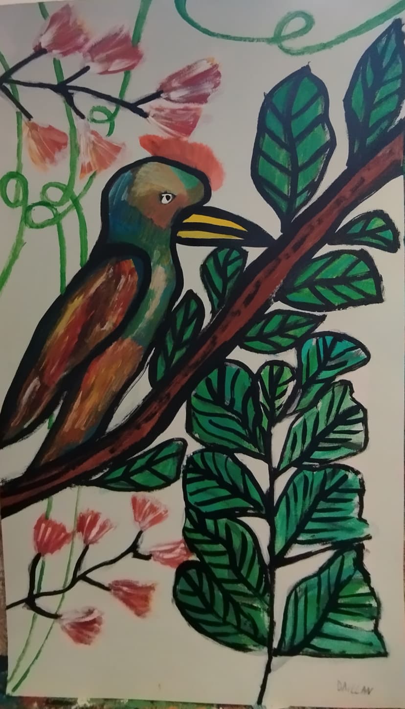 Oiseau décor Japonais